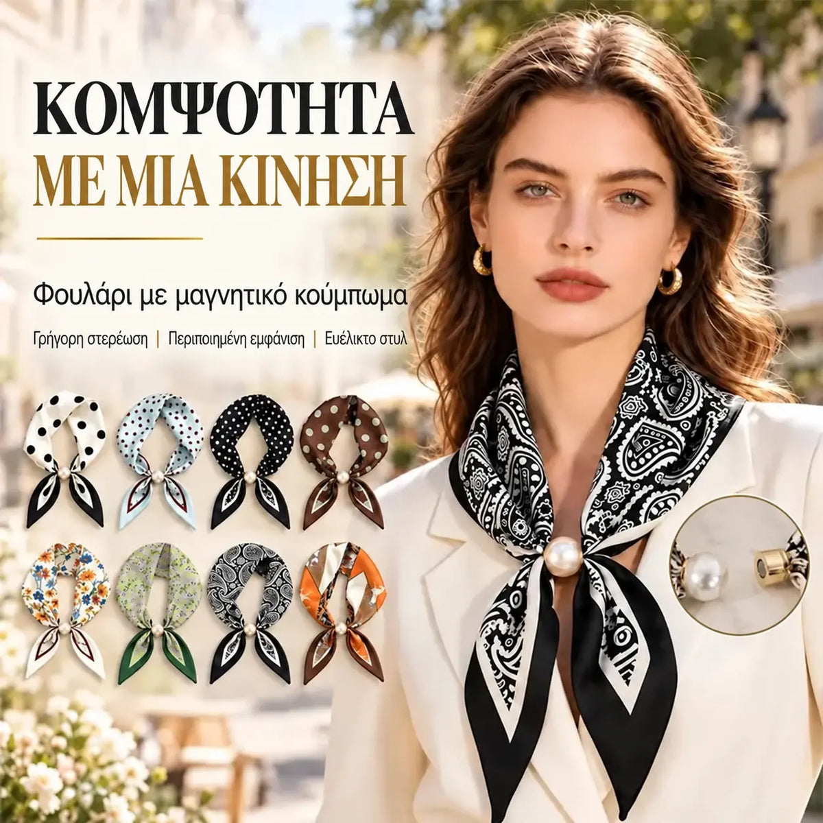 ✨ Σετ 4 στενών μεταξωτών κασκόλ – Κομψότητα και φινέτσα για άνοιξη-καλοκαίρι! Λεπτό υλικό, ευέλικτο, ιδανικό για λαιμό, μαλλιά ή τσάντα!