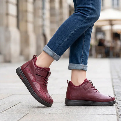 ✨【35-41】Skórzane, antypoślizgowe buty jesienno-zimowe z miękką podeszwą bawełnianą