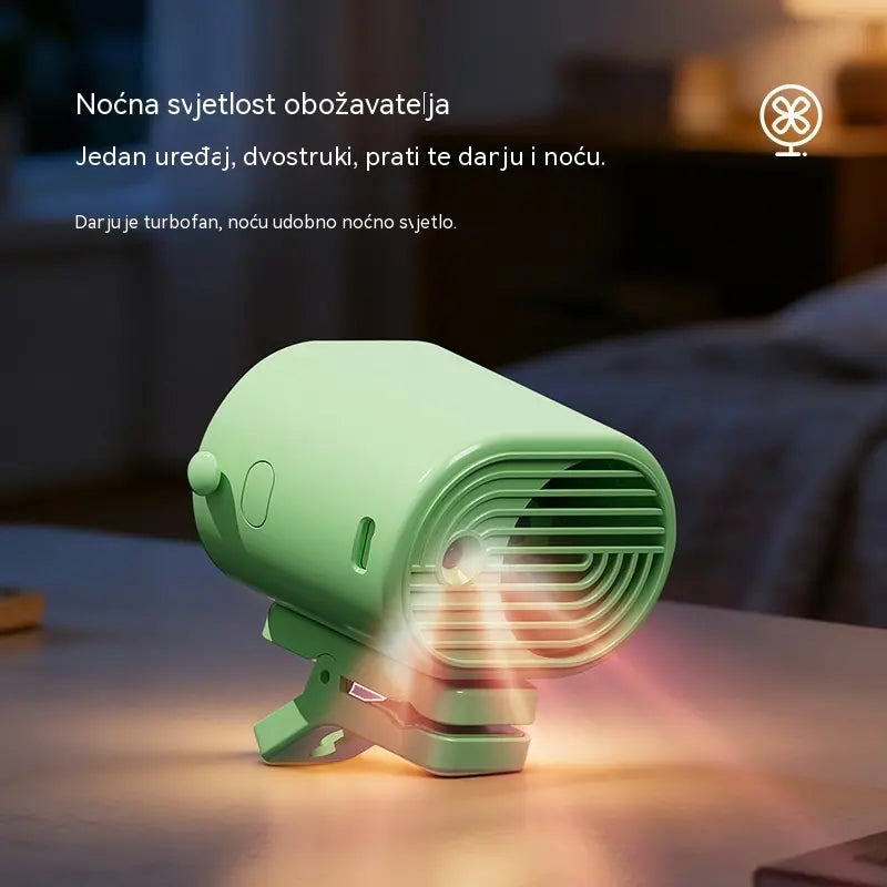 🌀 Ventilator bez upotrebe ruku s LED zaslonom, ugrađenom kopčom i 199 podesivim razinama