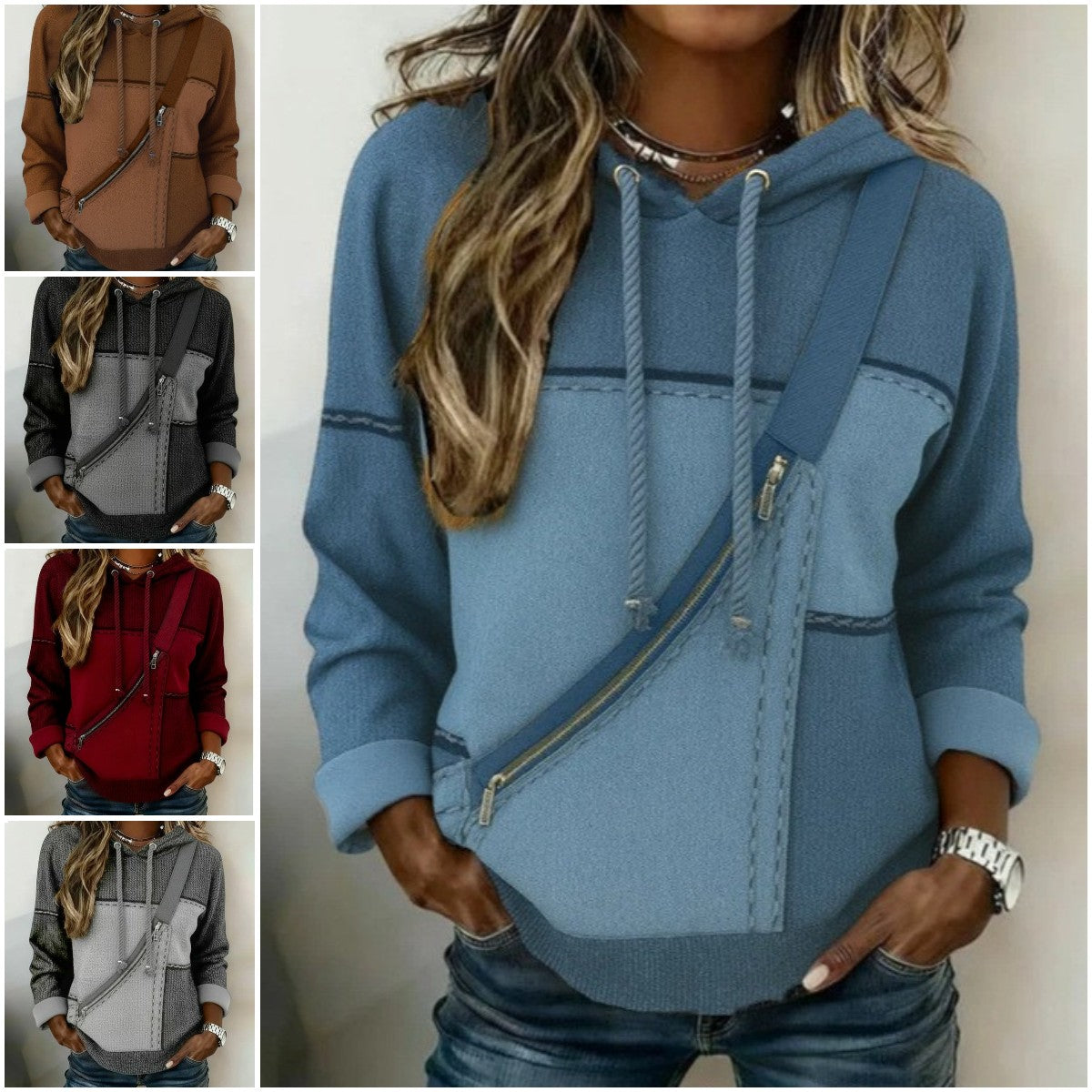 🎀🎀【S-5XL】Dámska mikina s kapucňou a dlhým rukávom s potlačou