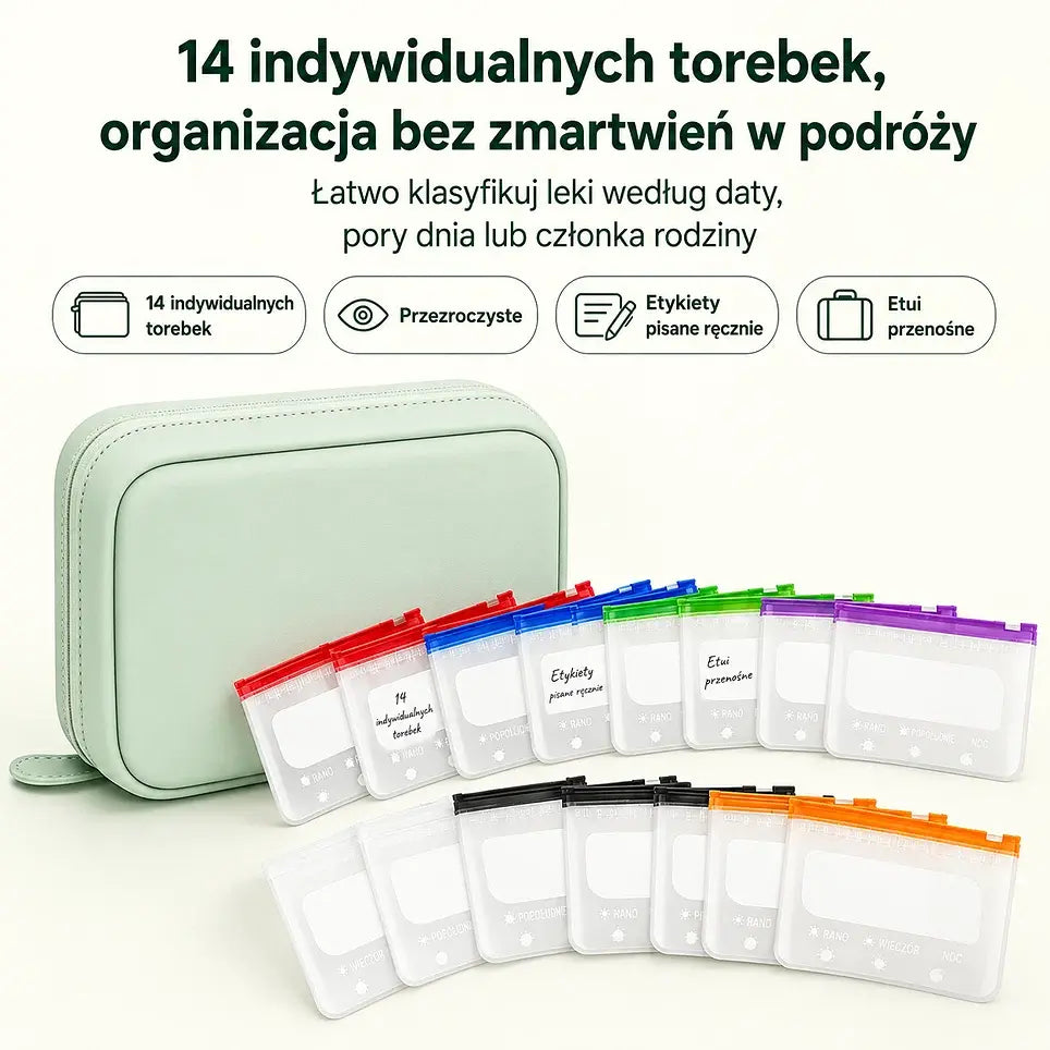 💊 Torby na leki A8 – 50% taniej! Kup jedną, drugą gratis! Oferta ograniczona czasowo! Wodoodporne, odporne na zginanie, kompaktowe i przenośne, idealne w podróży i do codziennego przechowywania leków, witamin i suplementów. 💖✨