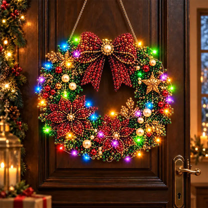 🎄✨ DIY Χριστουγεννιάτικο Φωτιστικό με Μαργαριτάρια και Διαμάντια | Κρεμαστό Στολίδι με Φωτάκια LED | Δημιουργικές Χριστουγεννιάτικες Κατασκευές 💎