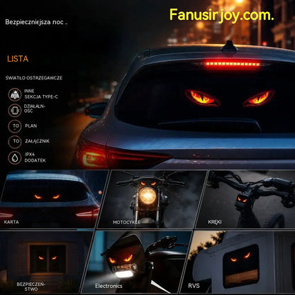 🚗👀 Lampa ostrzegawcza LED zasilana energią słoneczną | Przyciągnij całą uwagę i zwiększ bezpieczeństwo jazdy – bezprzewodowa, z automatycznym wykrywaniem i uniwersalnym zastosowaniem ✨