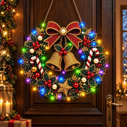 🎄✨ DIY Χριστουγεννιάτικο Φωτιστικό με Μαργαριτάρια και Διαμάντια | Κρεμαστό Στολίδι με Φωτάκια LED | Δημιουργικές Χριστουγεννιάτικες Κατασκευές 💎