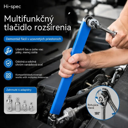 【5 kusov v sade】27 eur za sadu🔧 Nastaviteľný multifunkčný výsuvný kľúč – obojstranný, šetrí námahu a dosiahne na ťažko dostupné miesta
