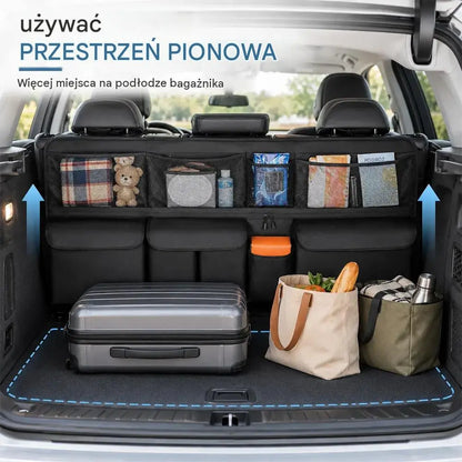 🚗 Wiszący organizer do bagażnika – zwolnij miejsce na podłodze bagażnika i zachowaj porządek! ✨📦