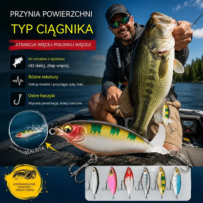 🐟🎣【6 sztuk】Przynęta w kształcie śmigła Bionic Minnow Tractor