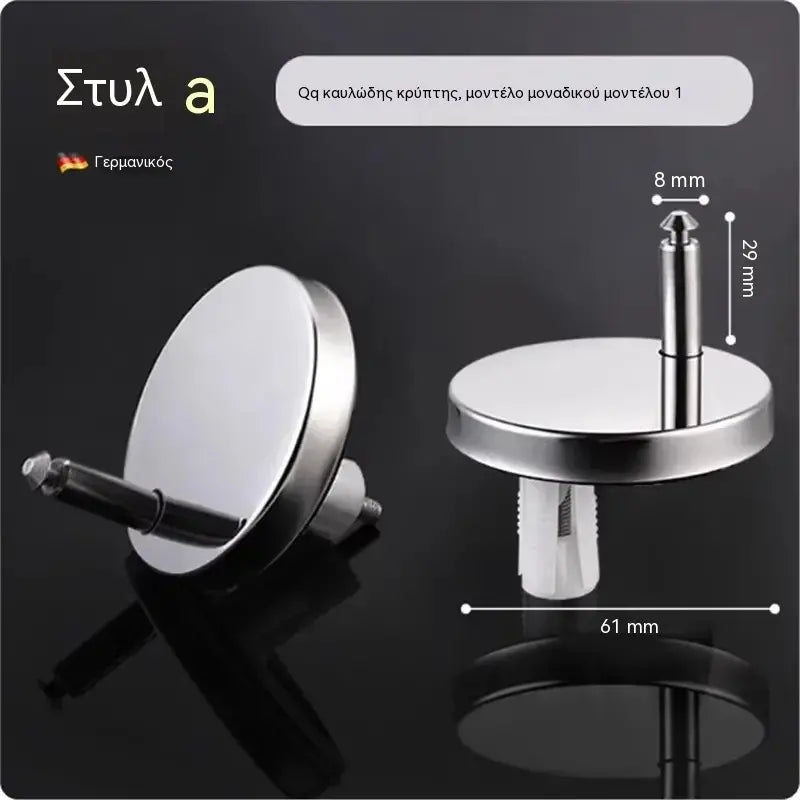🚽【2 ζεύγη, σύνολο 4 τεμάχια -24€】Αξεσουάρ μπάνιου γενικής χρήσης ----💦✨Σφιγκτήρες βιδών για τη στερέωση του καθίσματος τουαλέτας.