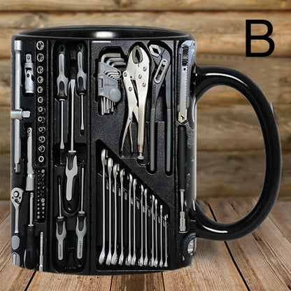 🛠️☕Unikalny zestaw narzędzi mechanicznych 3D – kubek na kawę