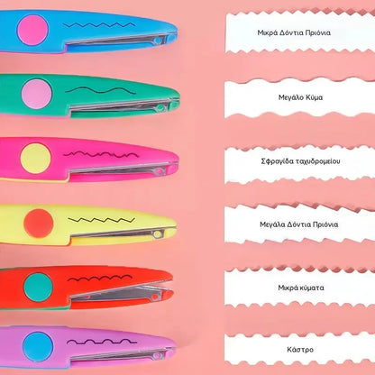🥰【Σετ 6 τεμαχίων】Μόνο 25 ευρώ✂️🌈Ψαλίδι ασφαλείας για παιδιά (για κατασκευές DIY)