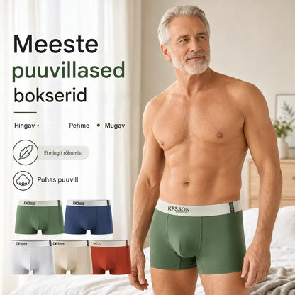 🌟【【6 osa】1 komplekt 32 eurot】🧊Mugavad ja hingavad meeste bokserid keskmise vöökohaga