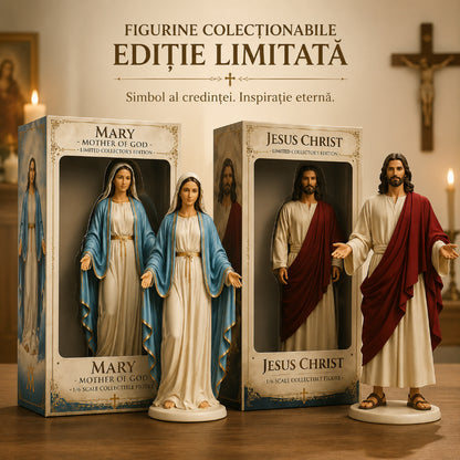 Kolekcjonerskie figurki w limitowanej edycji w skali 1/6 – Jezus Chrystus i Matka Boska, wysokiej jakości rzeźby z żywicy, dar wiary.