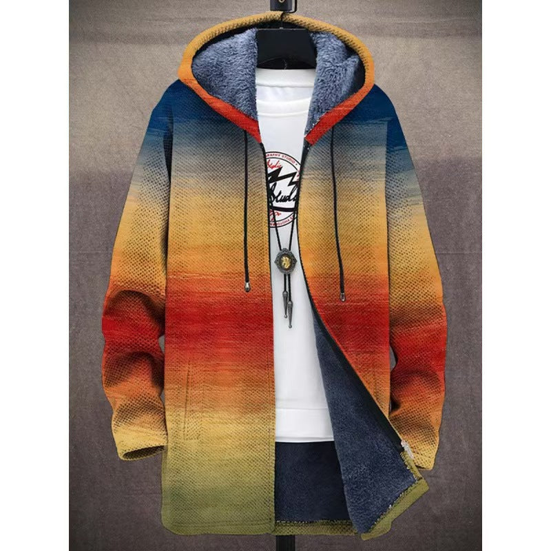 ✨🎉【S-4XL】Muška ležerna topla jesensko-zimska jakna od debele vune i baršuna za veće veličine
