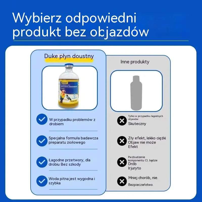 🕊️Roztwór doustny dla gołębi ✅ Smażona sierść ✅ Wymioty ✅ Brak energii ✅ Drżenie głowy i szyi