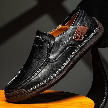 【38-48】Nuevos mocasines de cuero hechos a mano para otoño e invierno 2025