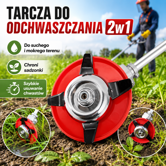 🌿【50% zniżki】✨Wielofunkcyjne ostrze do wyrywania chwastów | Idealne do oczyszczania zarośniętych terenów, w zestawie z osłoną ochronną