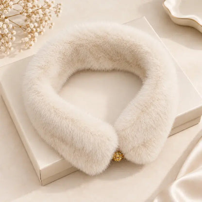🧣 Ocieplacz na szyję ze sztucznego futra (w stylu owczej wełny) z magnetycznym zapięciem ⚡ · Ciepło i elegancja na jesień/zimę · Szybkie zakładanie · Dostępny w 6 kolorach 🌟!
