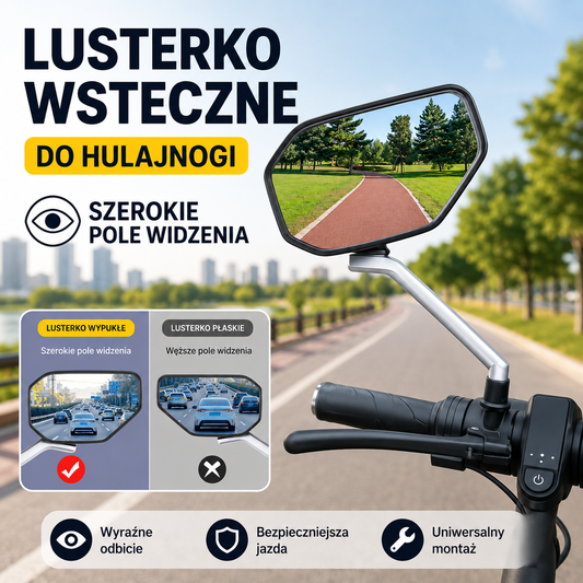 1 sztuka 109zł 🏍️Regulowane lusterko wsteczne HD do motocykli
