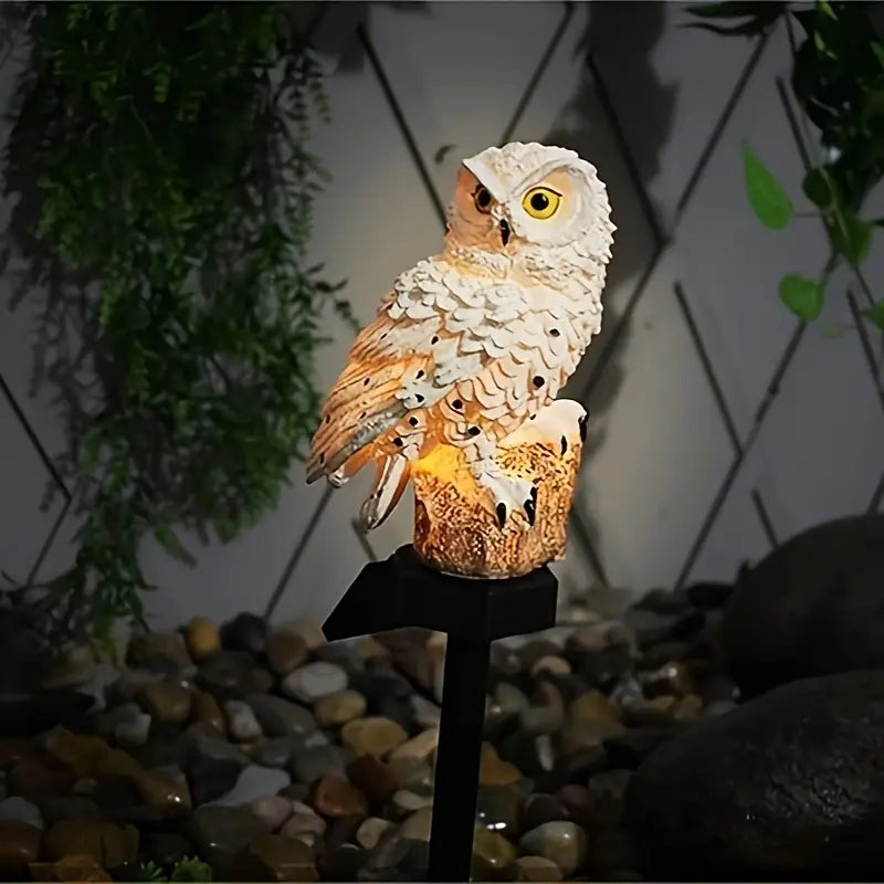 🔥1 sztuka 119zł 🦉 Dekoracyjna lampa solarna w kształcie sowy: ciepłe światło do Twojego ogrodu.