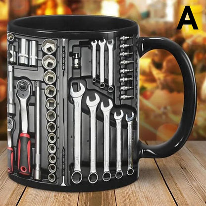 🛠️☕Unikalny zestaw narzędzi mechanicznych 3D – kubek na kawę