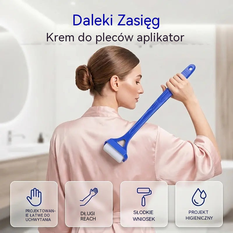 🔥 Przestań się wykręcać jak precel! Aplikator z długim uchwytem do balsamów i kremów z filtrem, tylko ✨