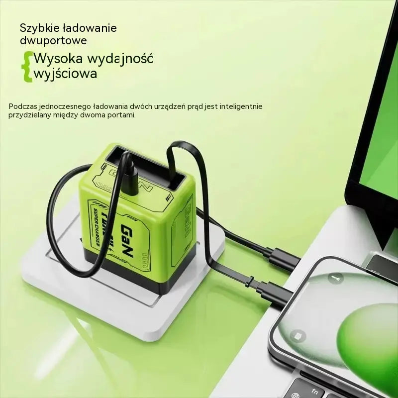🔋💻 Ładowarka do szybkiego ładowania 65 W –⚡ Podłącz i ładuj od razu, pożegnaj się z kłopotami związanymi z plątaniem się kabli – płatność przy odbiorze 🚀
