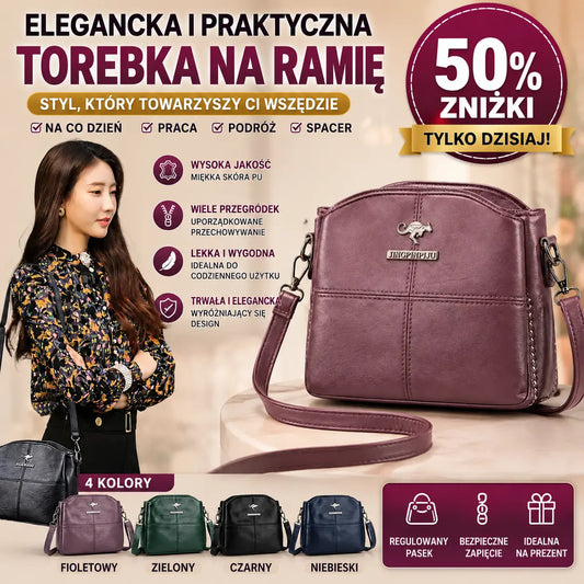 🔥👜👜 Nowa torba na ramię z prawdziwej skóry, retro, ręcznie robiona, nowoczesna i uniwersalna.