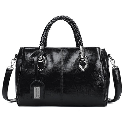 👜【50% ΕΚΠΤΩΣΗ】Δερμάτινη τσάντα τύπου Boston, μαλακό δέρμα, κατάλληλη για μεταφορά στον ώμο