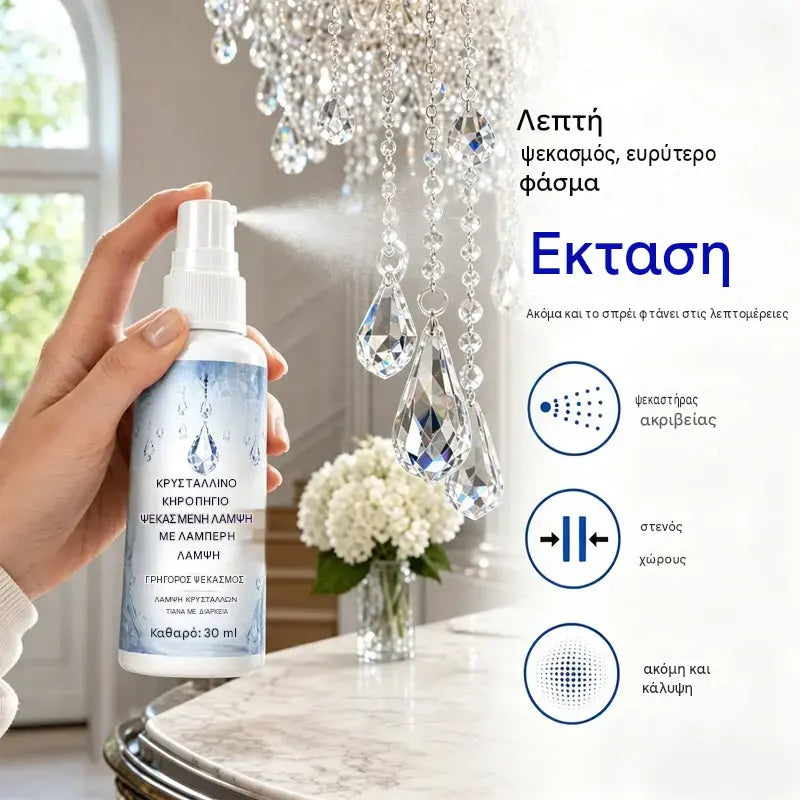 【Αγοράστε 2, Πάρτε 2 Δωρεάν】✨ Καθαριστικό για Κρυστάλλινους Πολυελαίους | Εύκολη φροντίδα για εκθαμβωτική λάμψη