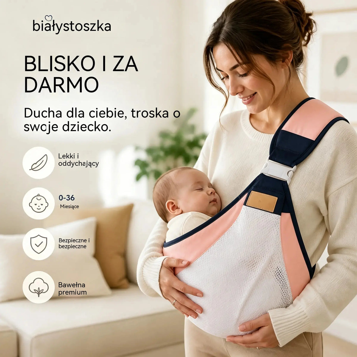 👶 Lekkie, ergonomiczne nosidełko dla dziecka | Idealne na spacery i podróże ✈️