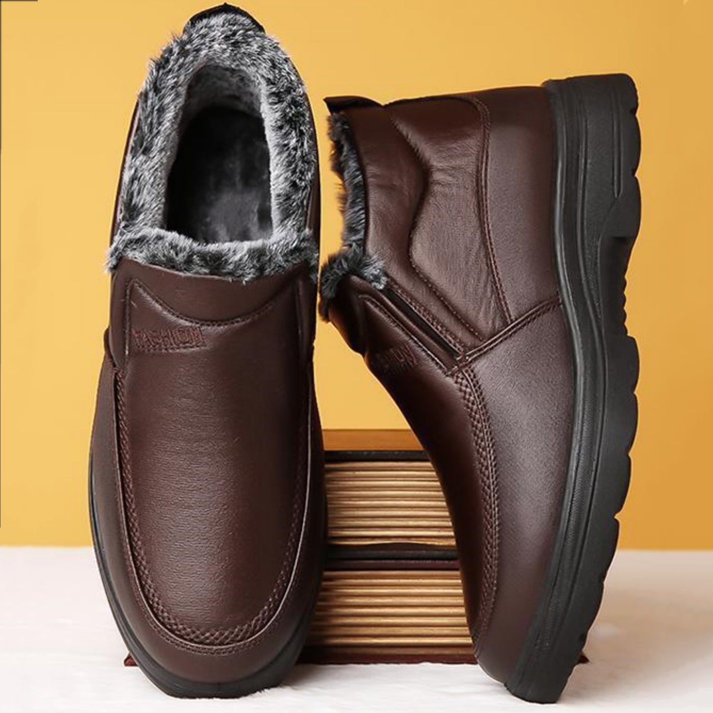 🔥👞50% popusta💥【38-48】 Muške Zimske Čizme od Prave Kože – Topla, Vodootporna i Udobna Obuća s Krznom, Savršene za Zimu