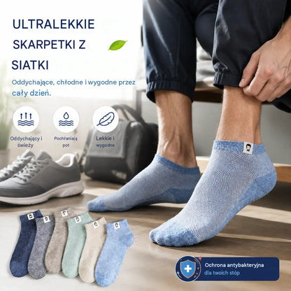 10 par za 99zł🔥⚡🧦Męskie oddychające skarpetki antybakteryjne i odporne na zapachy