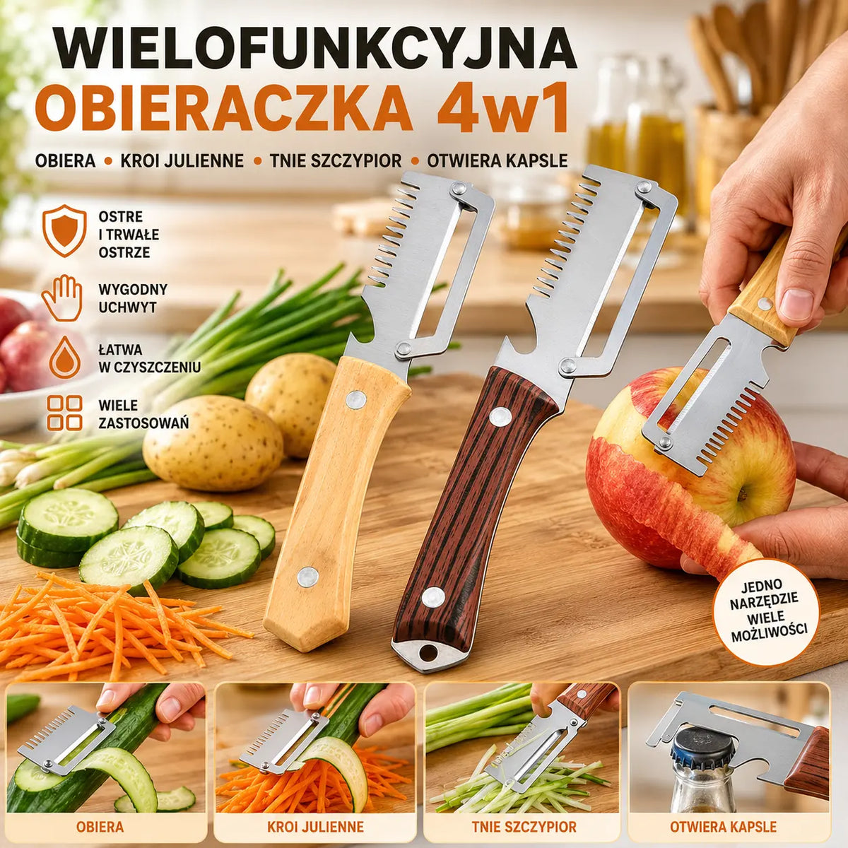 2 sztuka 89zł🔪🥕Wielofunkcyjna obieraczka ze stali nierdzewnej do kuchni domowej