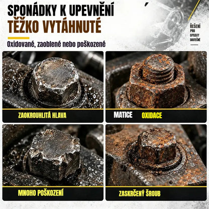 【Cena snížena na polovinu!】Profesionální řešení pro zaseknutá šrouby! Sada poškozených vytahovačů matic a šroubů (14 kusů)! Ultra pevná chrommolybdenová ocel · Protiskluzový profil · S přepravním pouzdrem!