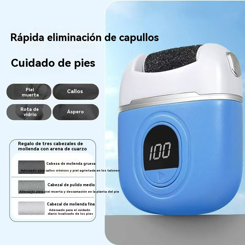 🦶🛁✨🔥Nuevo rodillo de pedicura eléctrico, elimina la piel muerta de los talones, rodillo de pedicura eléctrico, adecuado para todo tipo de cuidado de los pies.
