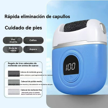 🦶🛁✨🔥Nuevo rodillo de pedicura eléctrico, elimina la piel muerta de los talones, rodillo de pedicura eléctrico, adecuado para todo tipo de cuidado de los pies.