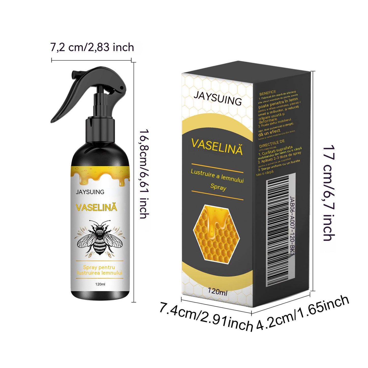 🍯🔥2 τεμάχια για 29 ευρώ🔥Σπρέι γυαλίσματος ξύλου με κερί μέλισσας για τη συντήρηση επίπλων και την πρόληψη ρωγμών.
