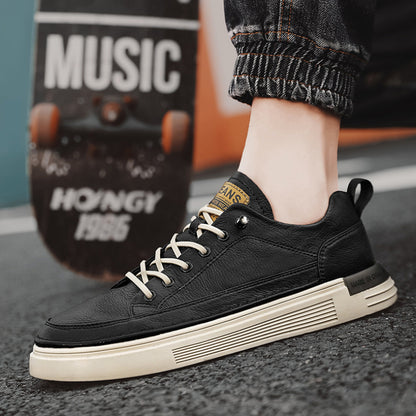 【39-44】 Zapatos casuales de cuero antideslizantes, ligeros, resistentes al desgaste y para hombre