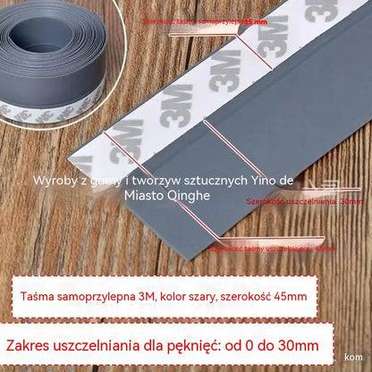 🚪 Uszczelka dolna drzwi z PVC – pyłoszczelna i chroniąca przed przeciągami