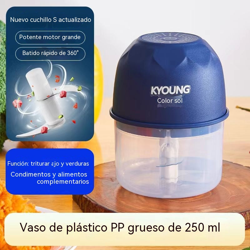 【2 artículos por 28 euros】Picadora de alimentos eléctrica mini inalámbrica y eficiente