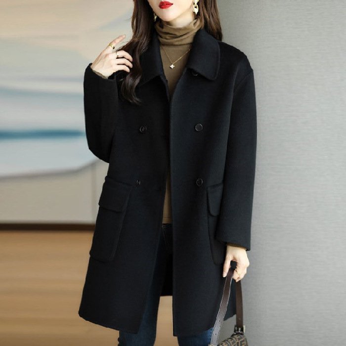 ✨🍂【Jesenska novost🔥】【M-3XL】Novi, moderni i univerzalni reverzibilni kaput od kašmira i vune – mekan, topao i elegantan za jesen i zimu