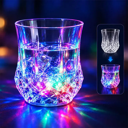 ✨💎Σετ κρυστάλλινων ποτηριών με LED που ενεργοποιείται από το υγρό🥂