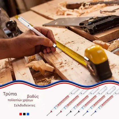 🔥【10 τεμάχια】Μαρκαδόρος για βαθιές οπές με μύτη μήκους 45 mm