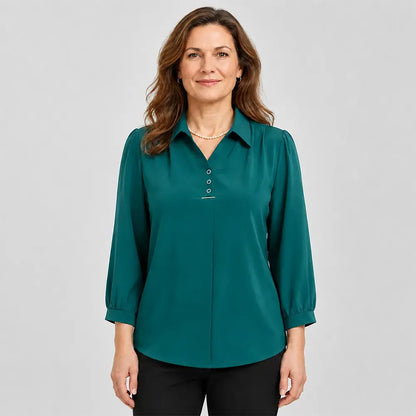 💓👚【Oferta ograniczona czasowo】Koszula szyfonowa, swobodny, nowoczesny styl
