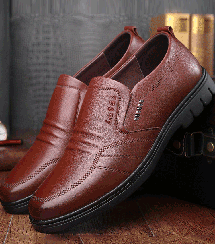 🎉🎁【Zimska posebna ponuda】👞【39-44】Muške kožne cipele za slobodno vrijeme s mekom potplatom – udobne, stylish i prikladne za poslovne prilike.
