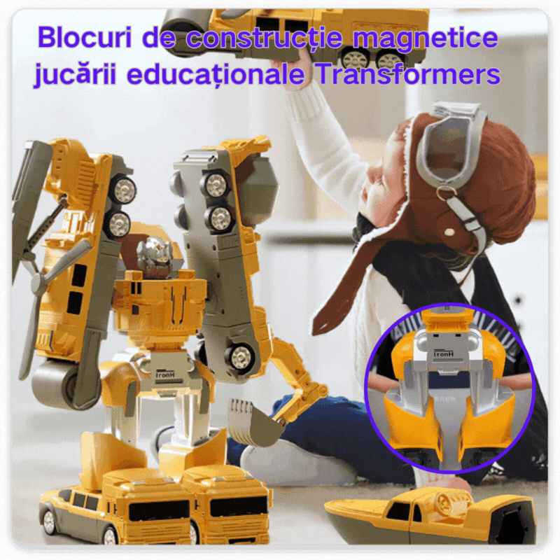 🎁👶【50% DE DESCUENTO】【16/26/35 piezas】Bloques magnéticos de construcción, juguetes educativos Transformers