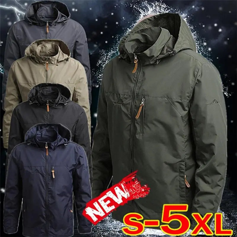 🔥【M-5XL】Φθινοπωρινό/Χειμερινό Casual Μπουφάν με Κουκούλα, Χαλαρή Γραμμή, Διαθέσιμα Όλα τα Μεγέθη