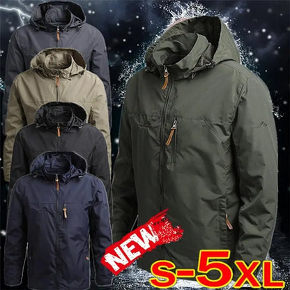 🔥【M-5XL】Φθινοπωρινό/Χειμερινό Casual Μπουφάν με Κουκούλα, Χαλαρή Γραμμή, Διαθέσιμα Όλα τα Μεγέθη