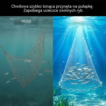 🎣 50% ZNIŻKI PRZEZ OGRANICZONY CZAS! ✨ Siatka łatwa w zarzucaniu: wytrzymała siatka, szybko tonąca, uniwersalna 🌊