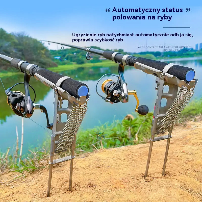 🎣Automatyczny uchwyt do chowania wędki, automatyczny uchwyt sprężynowy do chowania wędki👋